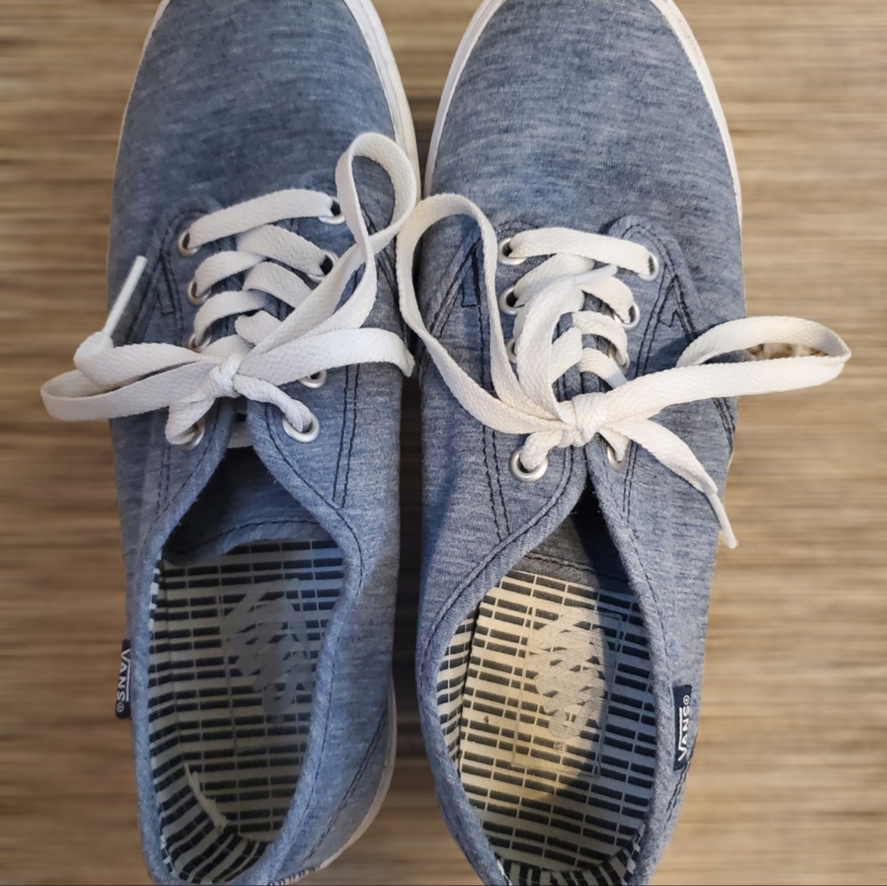 Vans light blue shoe women